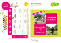 Programme séjour Matafelon 2025