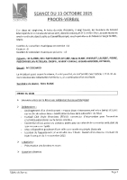 SEANCE DU 13 OCTOBRE 2025-PROCES-VERBAL
